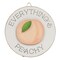 Mini Wooden Easel Sign 4" Round Desk Decor with Positive Quotes and Cut-Out Peach Asstd. 3